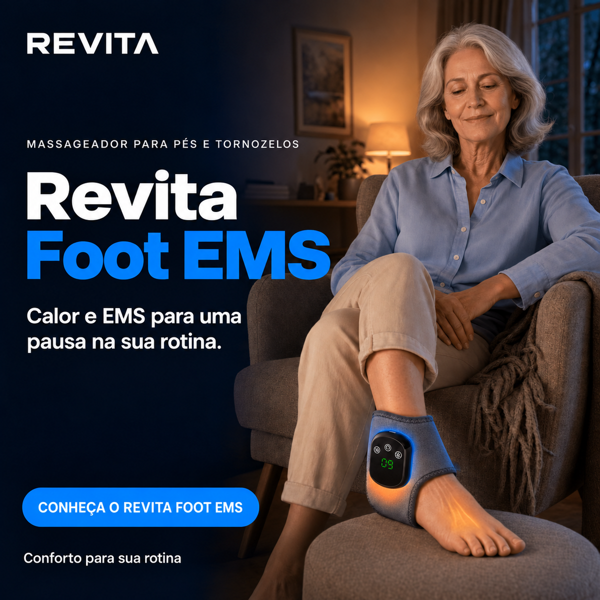 Revita Foot EMS — Massageador para pés e tornozelos