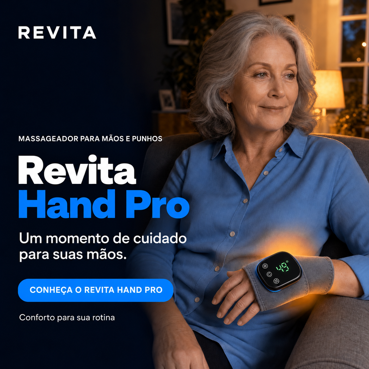 Revita Hand Pro — Massageador para mãos e punhos